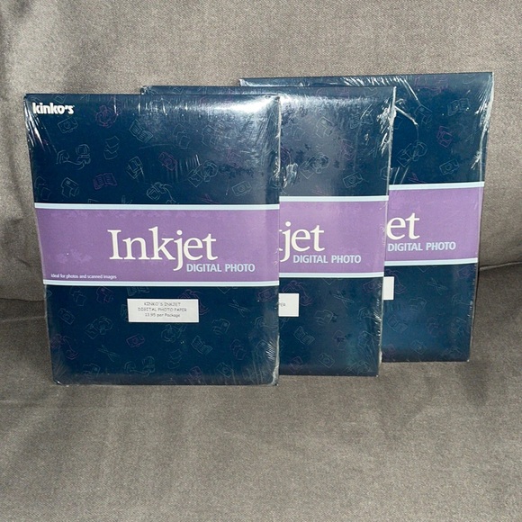 NWT.  Kinko’s Inkjet digital photo paper.  Qty. (3 Packs). - Picture 1 of 5
